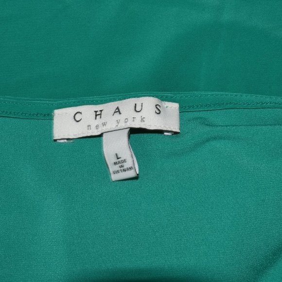 Chaus New York Green Top - Picture 5 of 6